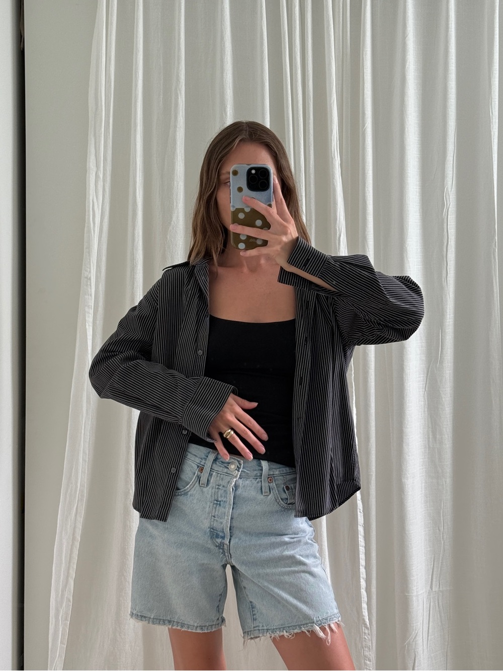 Vintage pinstripe button up